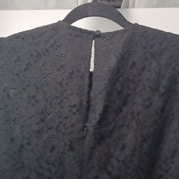 Long sleeve lace black J. Crew dress - Picture 4 of 4